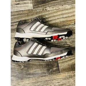 🔴 ADIDAS TECH RESPONSE 4.0 Men`s Size 9 Grey White Athletic Golf Shoes F33551